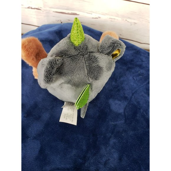 Zuru Rainbocorns Black Plush Puppy Dog Green Heart Stuffed Animal 5 inch - Picture 6 of 8